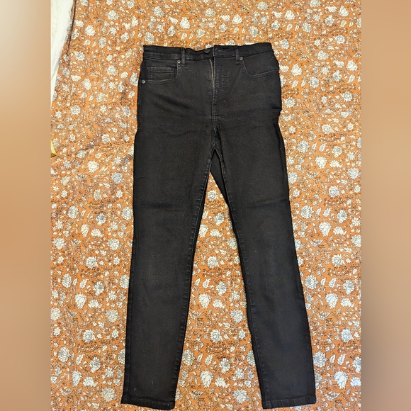 Everlane Authentic Stretch High Rise Skinny, Black, size 30, like new - Picture 2 of 3